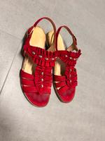 Gabor Sandalen rot 38 gold Bayern - Erlangen Vorschau