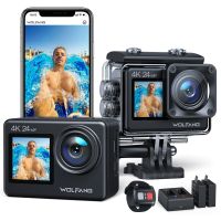 WOLFANG Action Cam (FULL HD, 4K 24MP, Dual-Bildschirm, 4x AKU Baden-Württemberg - Neudenau  Vorschau