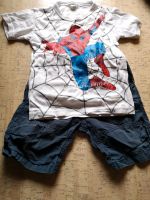 H&M, T-Shirt, Spiderman, Shorts, Gr. 92 Set Nordrhein-Westfalen - Troisdorf Vorschau