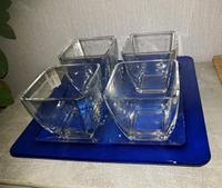 Set, Servierschalen, Dekorationsschalen, Glas, blau Bayern - Aschaffenburg Vorschau