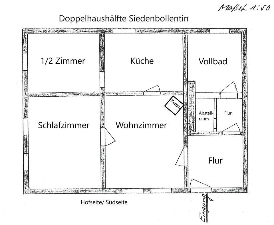 Doppelhaushälfte zu vermieten! in Siedenbollentin