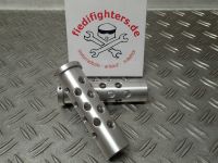 Alu CNC Griffe Typ1 22mm Lenker Alu Natur Street-Fghter Bobber Bayern - Mantel Vorschau