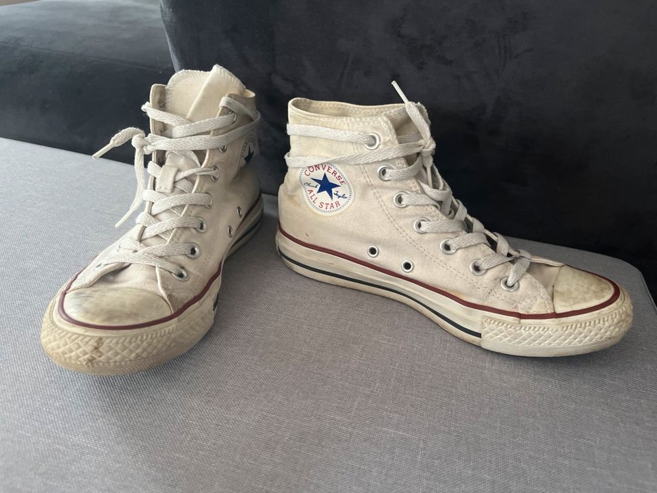 Weiße Original Converse all Star chucks schnürschuhe  37,5 in Kiefersfelden