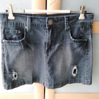 ♥ Jeansrock Jeans Rock schwarz 164  S kurz  Pailletten  Mädchen Baden-Württemberg - Winterbach Vorschau