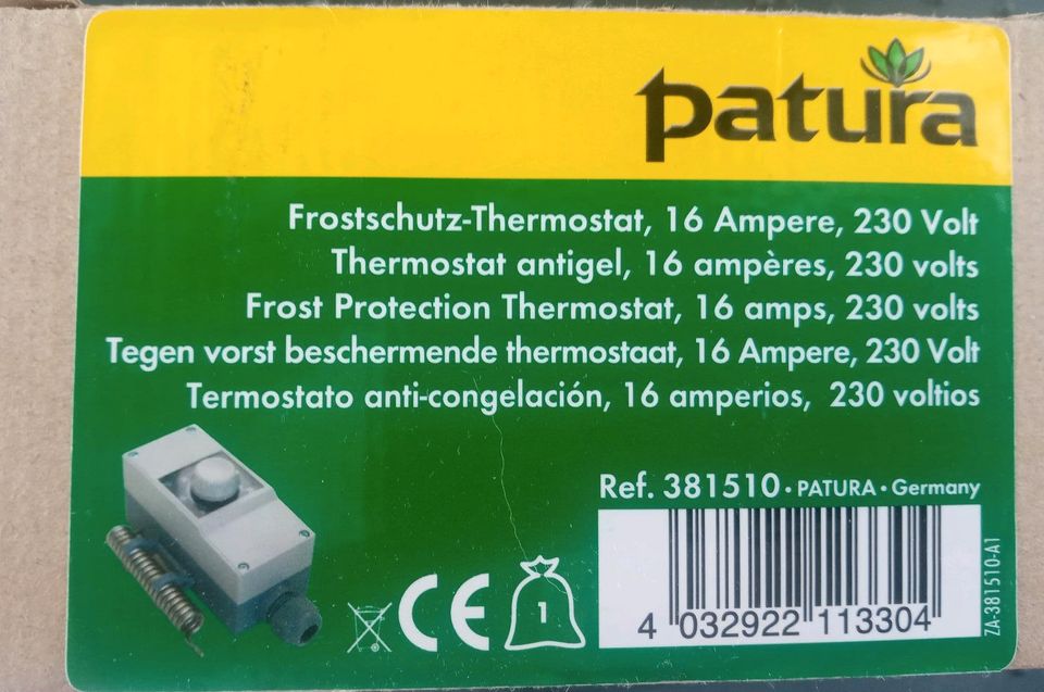 Stallbedarf/Pferdestall/Patura Frostschutz-Thermostat in Unterschneidheim