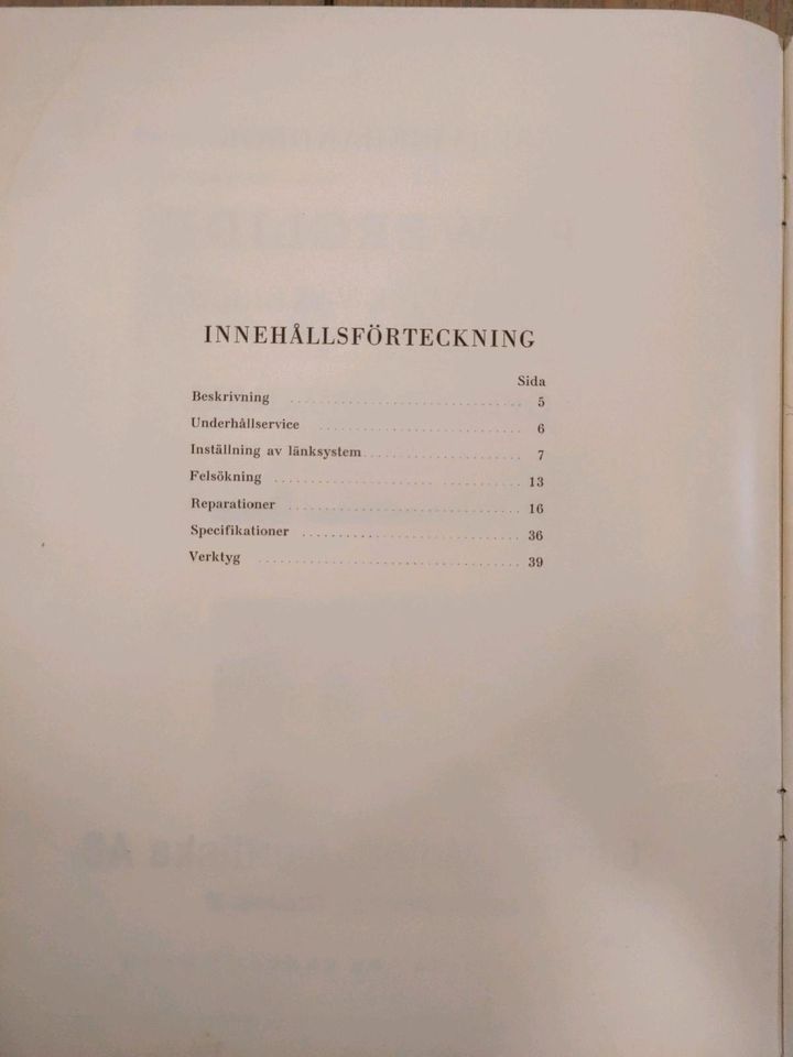 1966 Opel Vauxhall Service Handbuch Automatikgetriebe schwedisch in Weißenberg