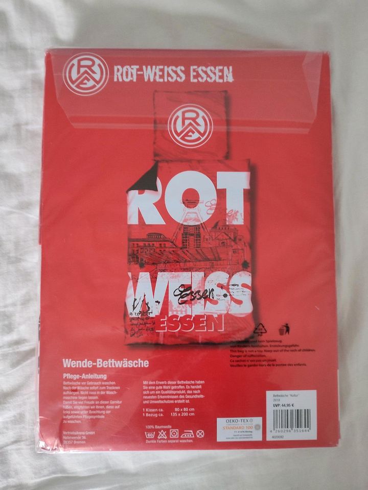 Rot Weiss Essen Wende Bettwäsche in Essen