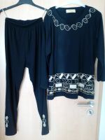 schwarz Shirt Legging Hose Set Zweiteil Dame Perle Hand chic neuw Bayern - Gröbenzell Vorschau