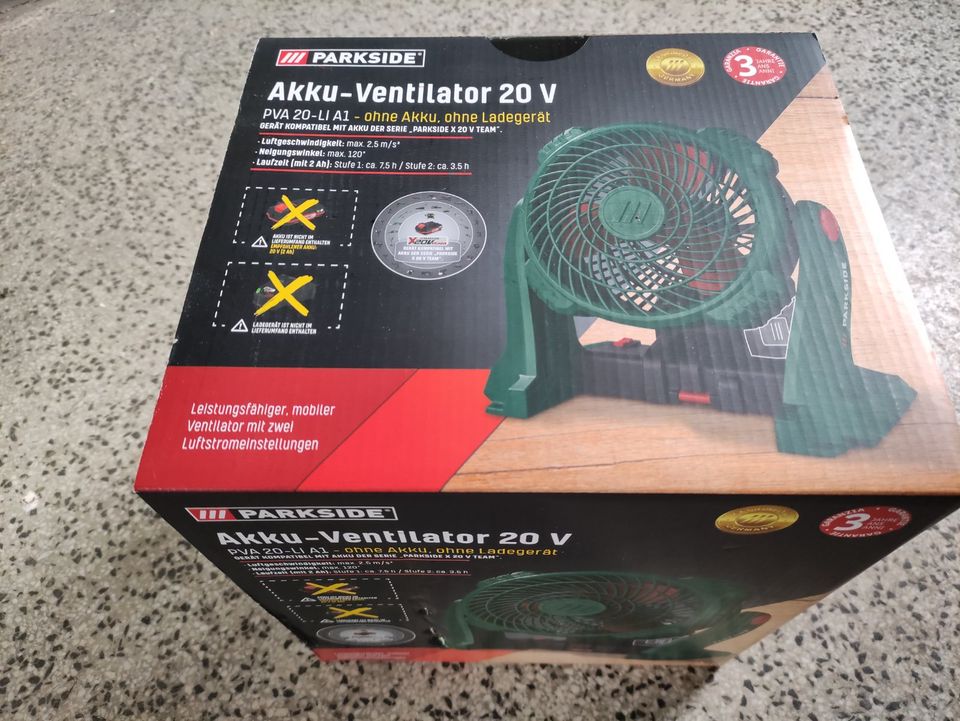 Akku Ventilator von Parkside / Lidl NEU mit Restgarantie in Sachsen -  Meißen | eBay Kleinanzeigen ist jetzt Kleinanzeigen