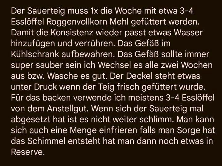 30+ Jahre alter Roggenvollkorn Sauerteig/ Anstellgut in Bad Driburg