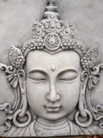 2D-Buddha 80x75cm 58kg Tempelwächter Wandrelief Buddhakopf Relief Düsseldorf - Lohausen Vorschau