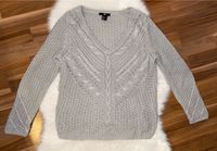 grauer H&M Strickpullover Wollpullover mit V-Ausschnitt Größe S Nordrhein-Westfalen - Leverkusen Vorschau