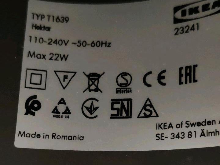 Lampe Hängelampe IKEA Hektar in Worms