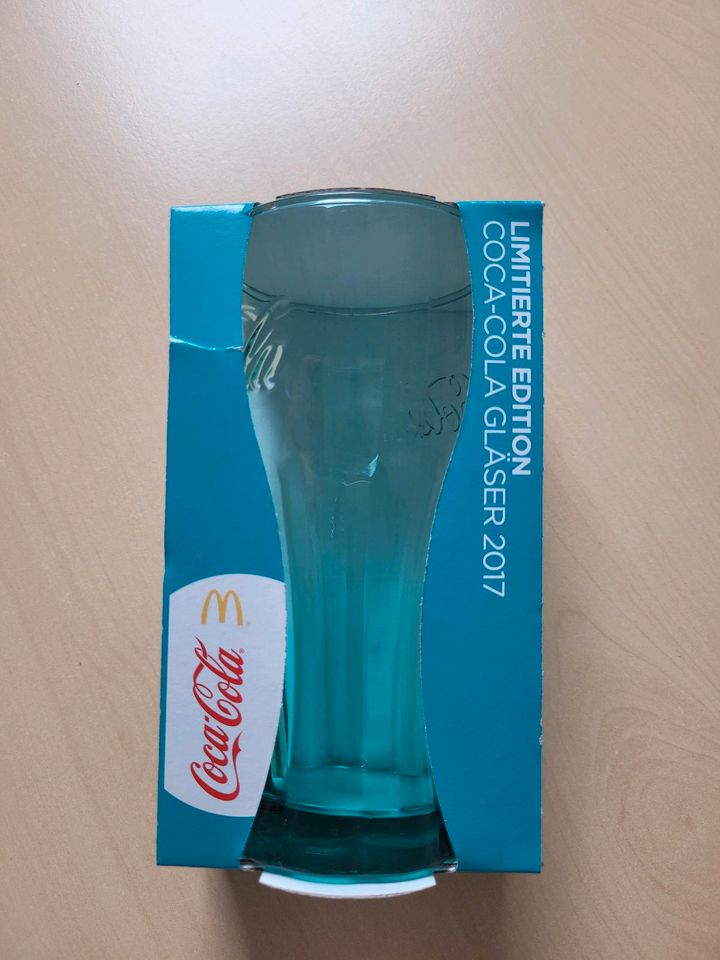 Mc Donalds Coca Cola Glas türkis NEU in Tholey