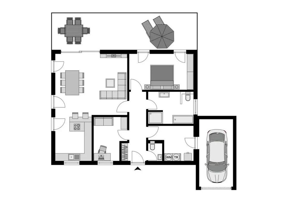 Bungalow In die Zukunft investieren keine steigende Energiekosten keine Miete KFW 40 Plus Kfw- Förderung kassieren keine Energiekosten PV- Anlage dabe in Spenge