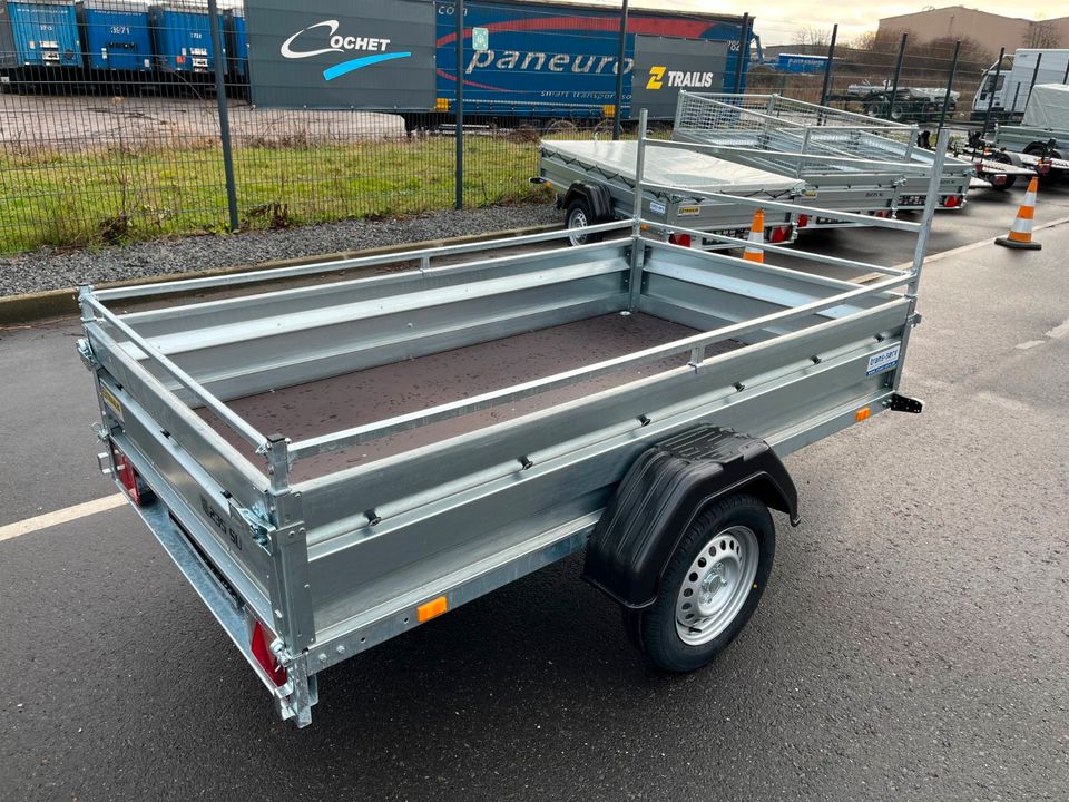 PKW Anhänger 235x132x35 cm mit H-Gestell und Reling 750 kg NEU in Weilerswist