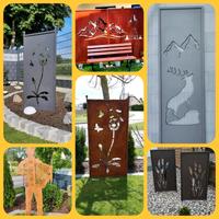 Gartentafel/ Sichtschutzwand/ Blechwand/ Stellwand/ Rost Bayern - Straßkirchen Vorschau