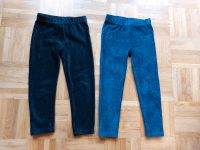 2 Topolino Leggings,  Samt, schwarz, blau, 104, Zwillinge Sachsen - Naunhof Vorschau