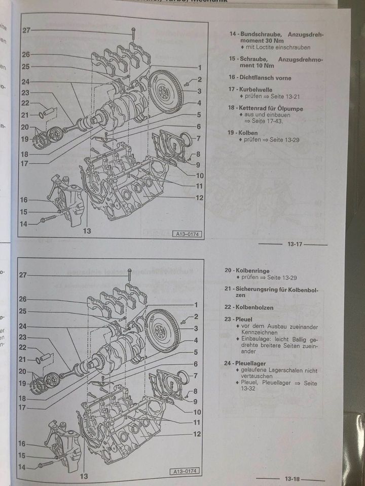 Reparaturleitfaden AUDI A4 B5 1995> "AGB S4 6-Zyl.-Motor / 5-Vent in Niederahr