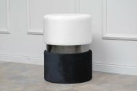 NEW PRODUCT Hocker Pouf schwarz Creme Metallic F.N.010.001.002.23 Nordrhein-Westfalen - Radevormwald Vorschau