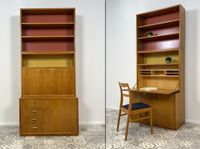 WMK Sehr gut erhaltener Designer Schreibschrank von Bruno Knoblauch für VEB Hellerau aus 1961 # Sekretär Schreibtisch Bücherregal Regal Highboard Regalwand Kommode Vitrine Mid-Century Vintage DDR Friedrichshain-Kreuzberg - Friedrichshain Vorschau