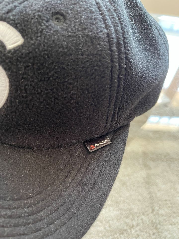 Supreme Polartec S Logo 6-Panel Cap Schwarz Fleece in Augsburg