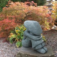 Steinfigur Japanischer Chinesischer Reis Bauer Buddha Gartenfigur Nordrhein-Westfalen - Korschenbroich Vorschau