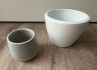Blumentopf indoor weiß Creme Porzellan Keramik Niedersachsen - Ganderkesee Vorschau
