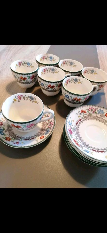 Geschirr Spode Chinese Rose Tee Kuchen Kaffee Service in Leer (Ostfriesland)