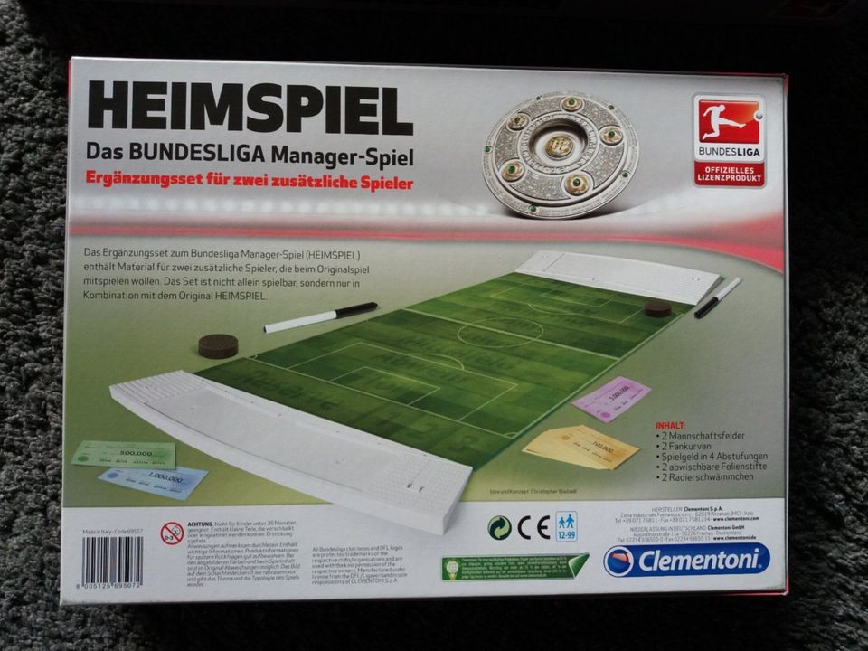 Fußballspiel Fussball Bundesliga Ergänzungsset Clementoni wie NEU in Altshausen