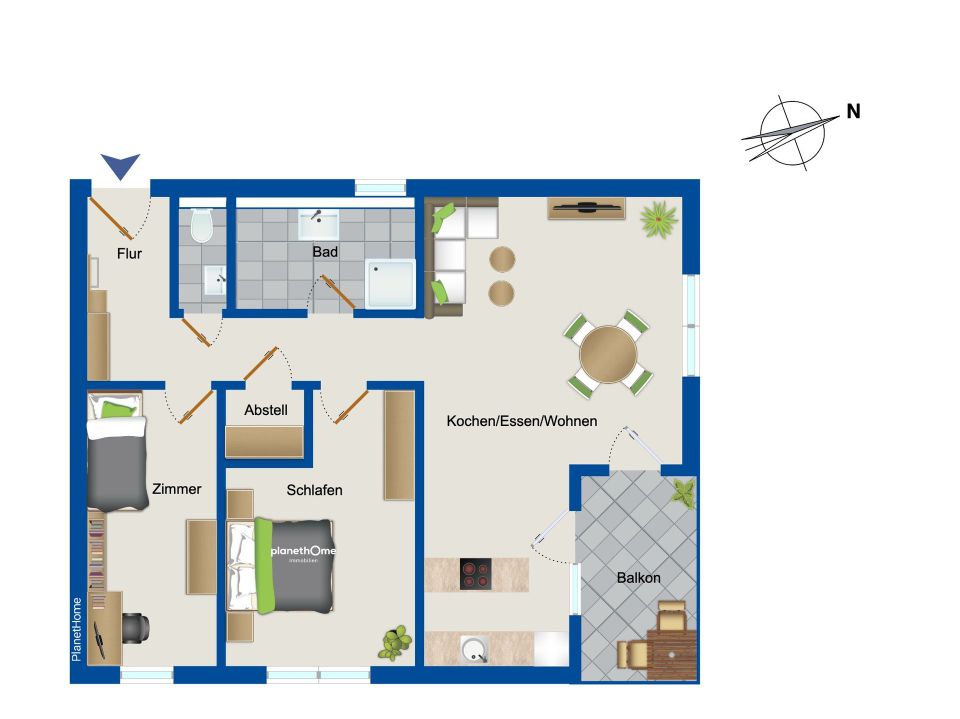 Moderne 3-Zimmer-Wohnung in Schwanheim auf Erbpachtgrundstück in Frankfurt am Main