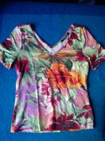 Betty Barcley T Shirt Knitwear bunt orange Blumen Blätter 36 Hessen - Schwalmstadt Vorschau