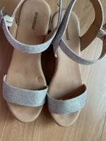 Sandalette mit Keilabsatz - Silber - Gr. 39 - Graceland Nordrhein-Westfalen - Hille Vorschau