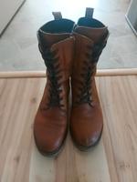 Bugatti Stiefelette Leder Gr 39 braun Berlin - Charlottenburg Vorschau
