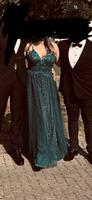 Ballkleid grün/blau- Abschlussballkleid/ Hofstaatskleid Nordrhein-Westfalen - Borgentreich Vorschau