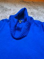 Pullover H&M nachtblau blau Strick lang M 38 Wasserfallkragen azu Bonn - Nordstadt  Vorschau