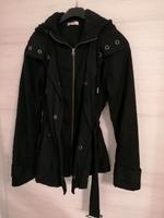 Schwarze Damen Jacke mit Gürtel Größe 36 Bayern - Siegenburg Vorschau