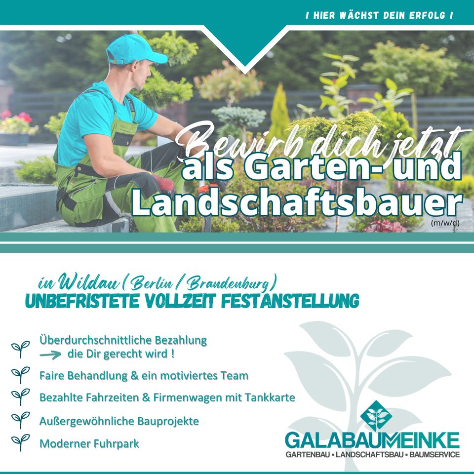 Garten- und Landschaftsbauer, Steinsetzer & Tiefbauer aufgepasst! in Wildau