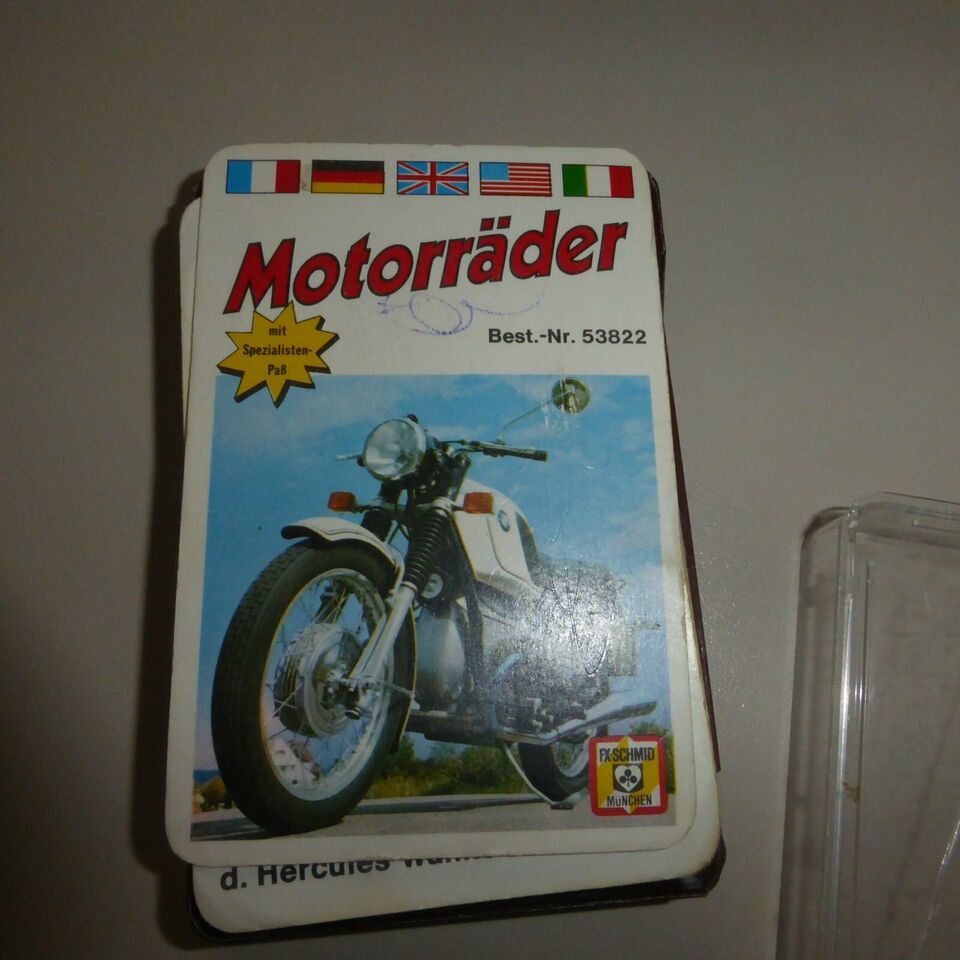 Kartemspiel Motorräder Die alte deutsche Markenspielkarte in Riesa