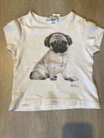 T-Shirt Mädchen weiß mit Hund / Mops Gr. 92 98 Bayern - Gröbenzell Vorschau