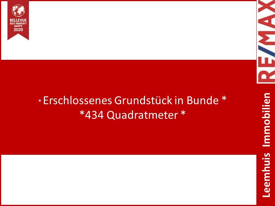 * Grundstück in TOP-Lage in Bunde * in Bunde