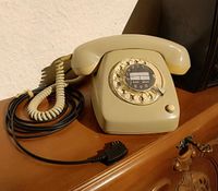 Weiß Retro Vintage Telefon Bochum - Bochum-Ost Vorschau
