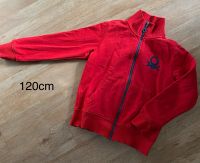 Sweatjacke /-Schirt Benetton - mit Reißverschluss Rot 120cm Frankfurt am Main - Rödelheim Vorschau