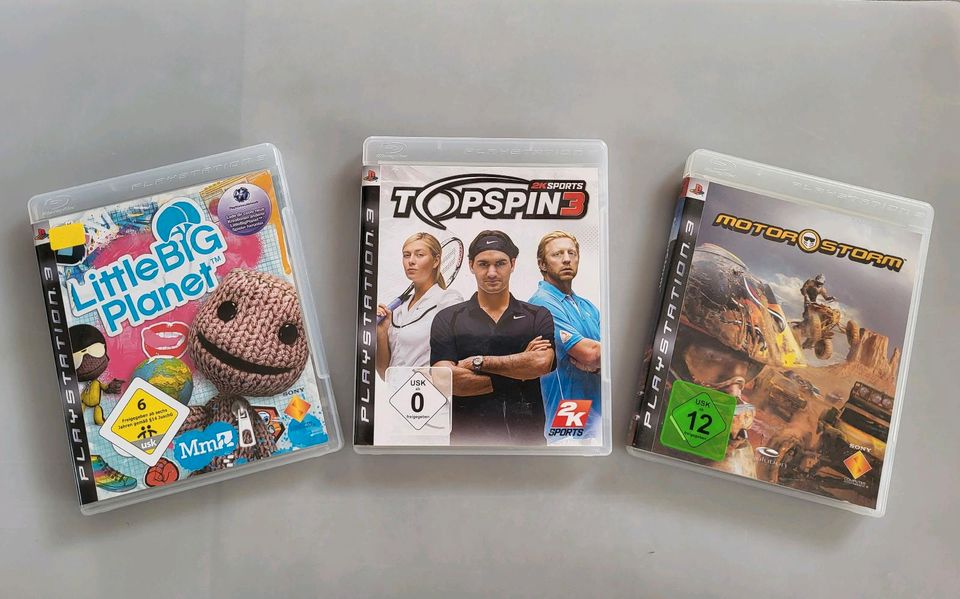 PS3 Spiele (Little Big Planet, Topspin3 Tennis, Motor Storm) in München