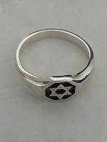 925 Sterling Silber Herrenring Davidstern Bayern - Bad Kissingen Vorschau