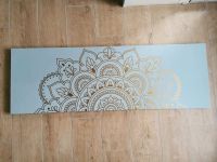 Leinwand blau grau mit goldenem Mandala Nordrhein-Westfalen - Würselen Vorschau