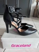 Graceland Pumps Knöchelriemen spitz Schwarz 9 cm Absatz Nordrhein-Westfalen - Gelsenkirchen Vorschau