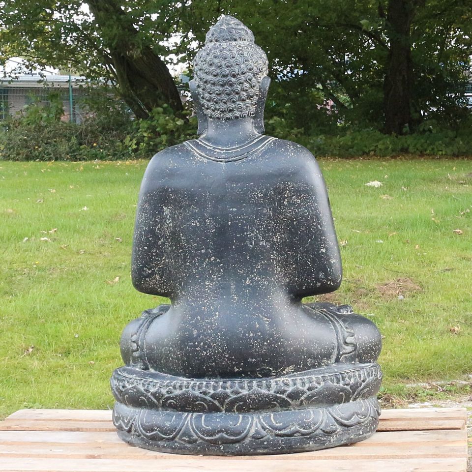 Buddha Statue sitzend Figur Skulptur Gartenfigur Chakra 100 cm in Bochum