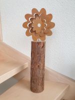 Blume in Rostoptik im Holzrundballen neu! Bayern - Mamming Vorschau