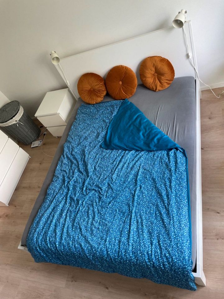 Doppelbett Ikea Nordli 160x200 cm + Matratze Morgedal in Rielasingen-Worblingen